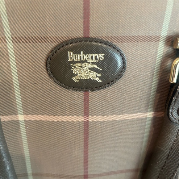 Authentic Burberry Plaid Vintage Handbag with Dark Brown Accents - Picture 2 of 13